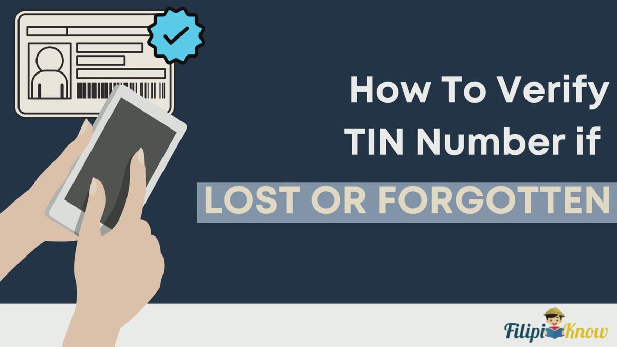 'Video thumbnail for How To Verify TIN Number if Lost or Forgotten'