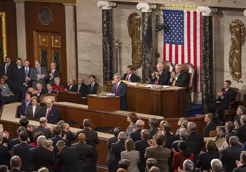 American State Of The Union Address In Front Of Lawmakers