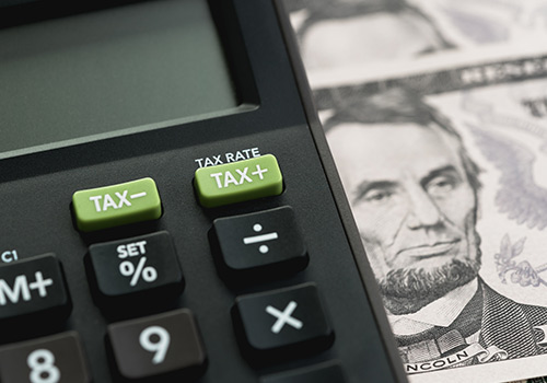 Plus Minus Tax Rate On Calculator