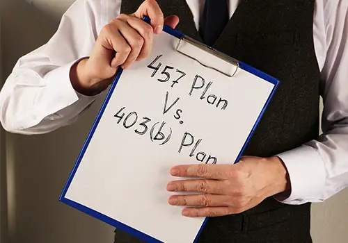 403b Plan Vs 457b Plan Concept