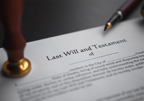 Last Will And Testament Document