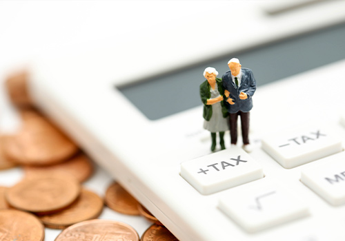 Miniature People Inheritance Tax Concept