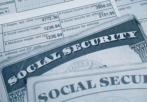 W2 Tax Form And Social Security Cards
