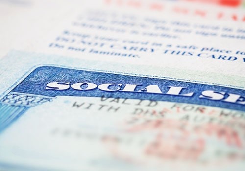 A newly printed social security card ready to be mailed.
