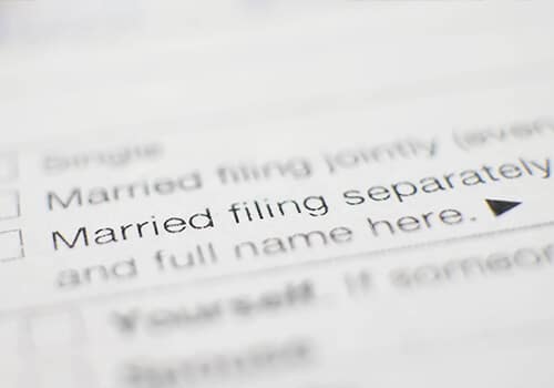 married filing separately